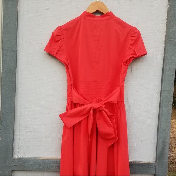 Eliza J | Short Sleeve Button Down Ruffle Dress 6 - Picture 5 of 8